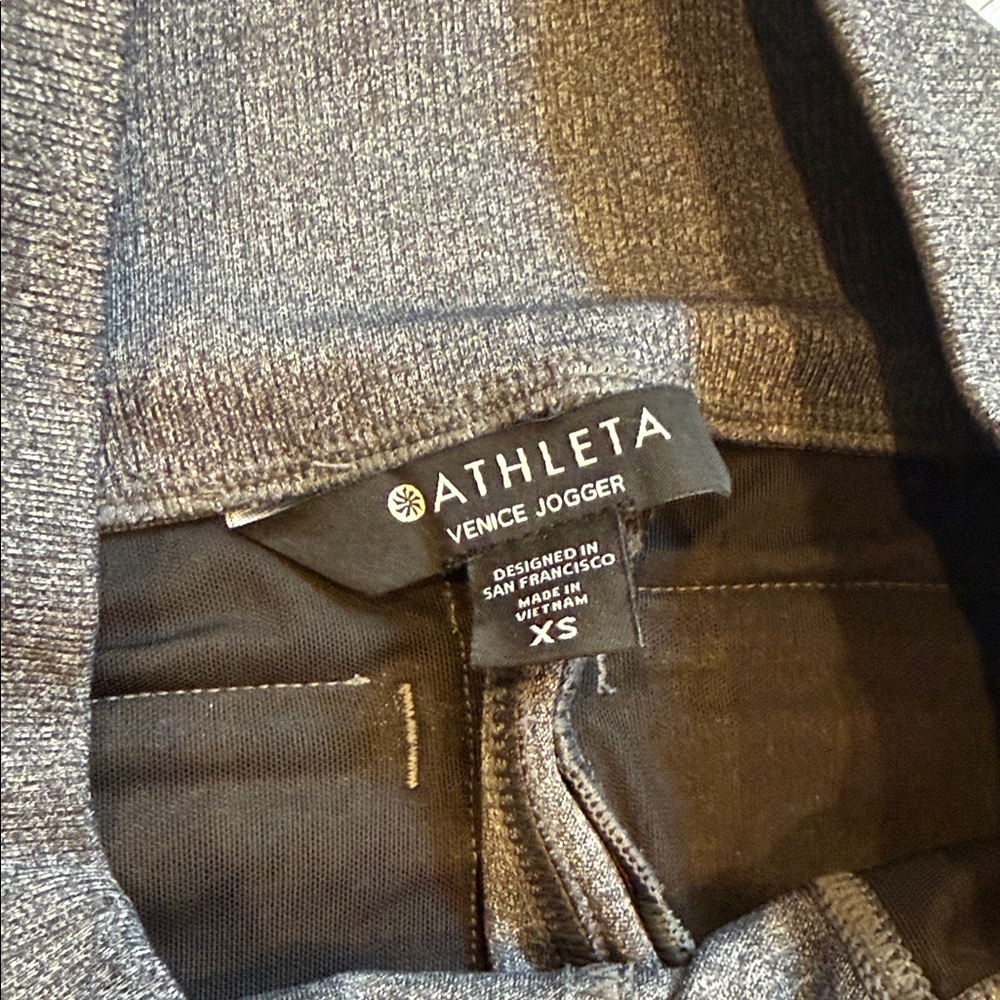 Athleta Charcoal Gray High-Waist Venice Jogger Pants XS XSmall - Picture 3 of 6